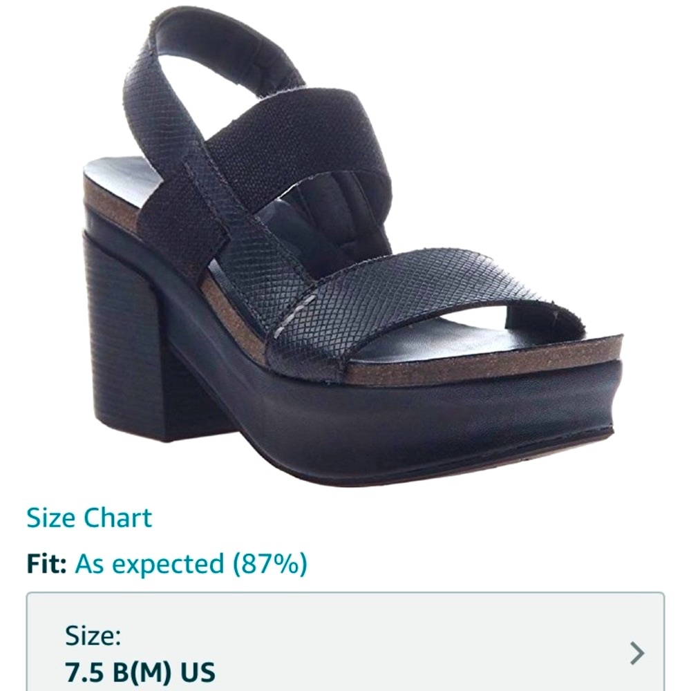 OTBT- black wedges- 7.5- worn only a couple of times, like brand new!